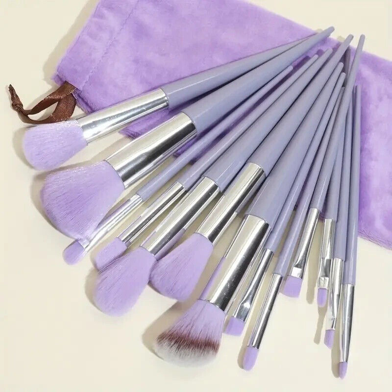 WANTER 13 Pcs Makeup Brushes Set Soft hair Loose Powder Eyeshadow Concealer Contour Eyeliner Brush Foundation Makeup Brush Beauty Cosmetic tools