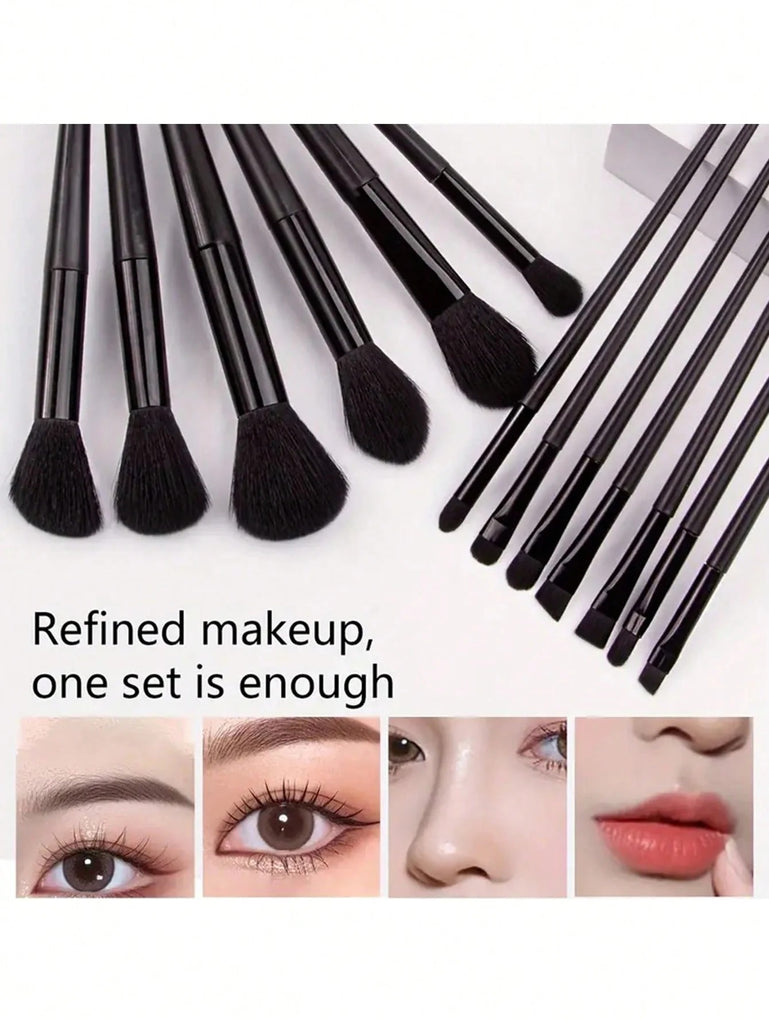 WANTER 13 Pcs Makeup Brushes Set Soft hair Loose Powder Eyeshadow Concealer Contour Eyeliner Brush Foundation Makeup Brush Beauty Cosmetic tools