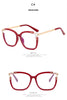 Women's Vintage Red Cat Eye Optical Frame Oversized Large Square TR 90 Frame
