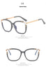 Women's Vintage Red Cat Eye Optical Frame Oversized Large Square TR 90 Frame