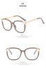 Women's Vintage Red Cat Eye Optical Frame Oversized Large Square TR 90 Frame