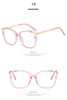 Women's Vintage Red Cat Eye Optical Frame Oversized Large Square TR 90 Frame