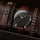 New Fashion Casual Men's Sports Style Watch Set 3pcs Personalized Trend Bracelet Set Black/Brown Style Quartz Watch for Men