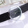 Fashion Simple Retro Ladies Sports Watch Unisex Luxury PU Transparent Hollow Quartz Casual Wrist Watch for Men