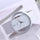Fashion Simple Retro Ladies Sports Watch Unisex Luxury PU Transparent Hollow Quartz Casual Wrist Watch for Men