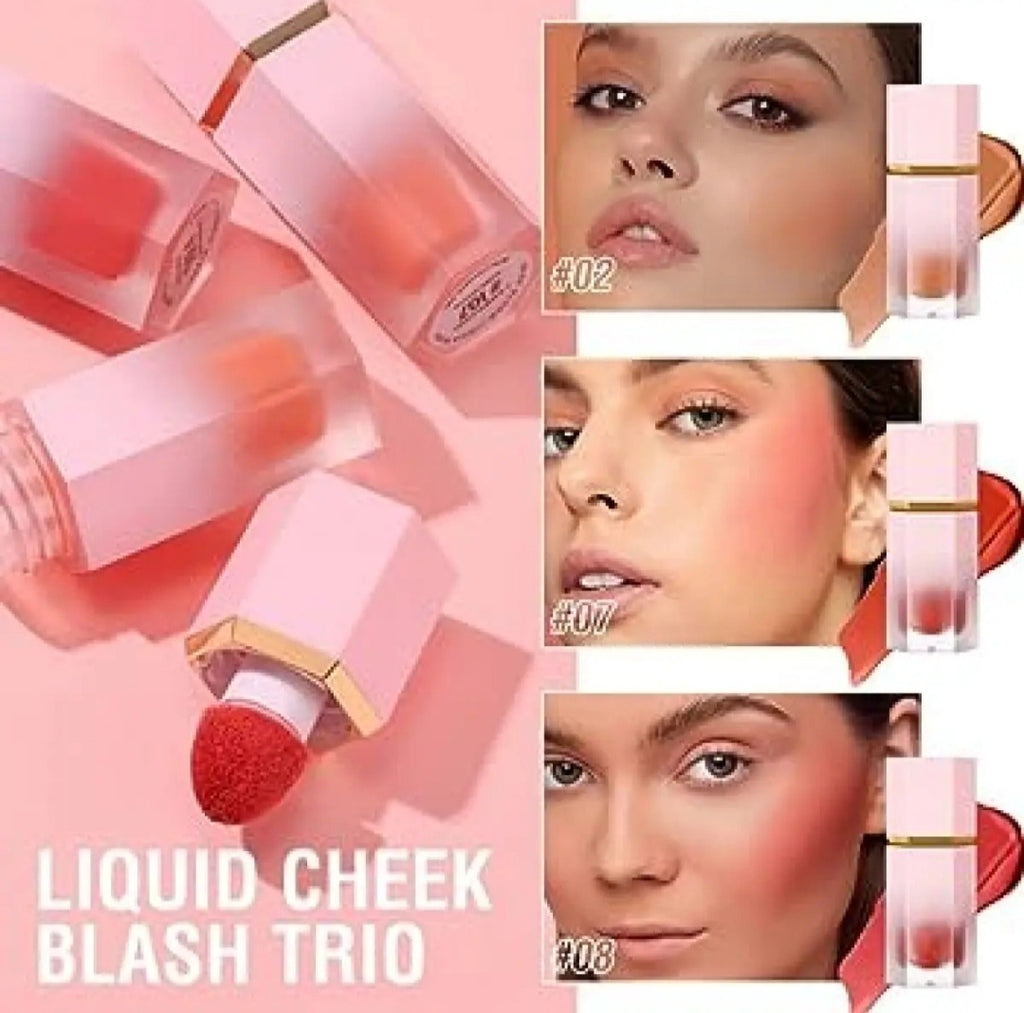 Beautious Pack of 2 combo Air Cushion Liquid Blush Natural Long Lasting Matte Cheek Liquid Blusher Makeup